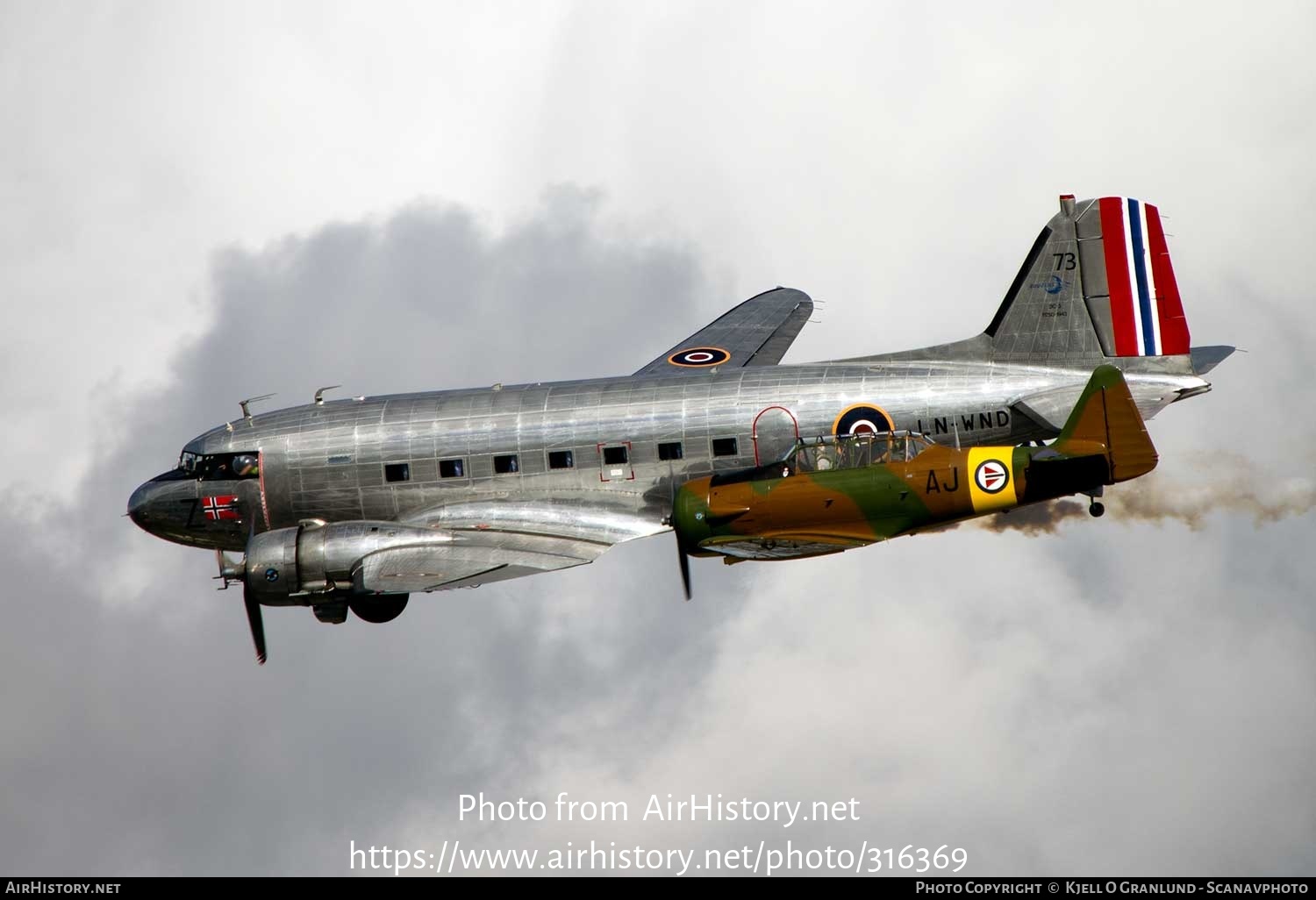 Aircraft Photo of LN-WNH / FS907 | North American AT-6D Harvard III | Norway - Air Force | AirHistory.net #316369