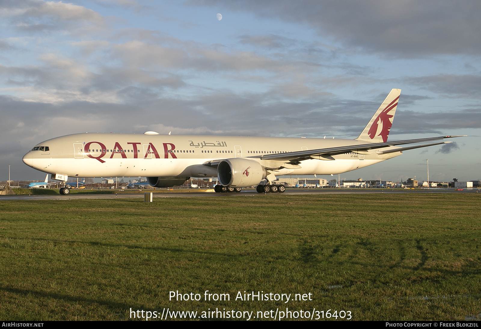 Aircraft Photo of A7-BAE | Boeing 777-3DZ/ER | Qatar Airways | AirHistory.net #316403