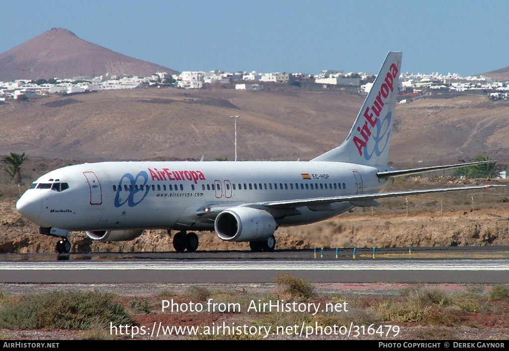 Aircraft Photo of EC-HGP | Boeing 737-85P | Air Europa | AirHistory.net #316479