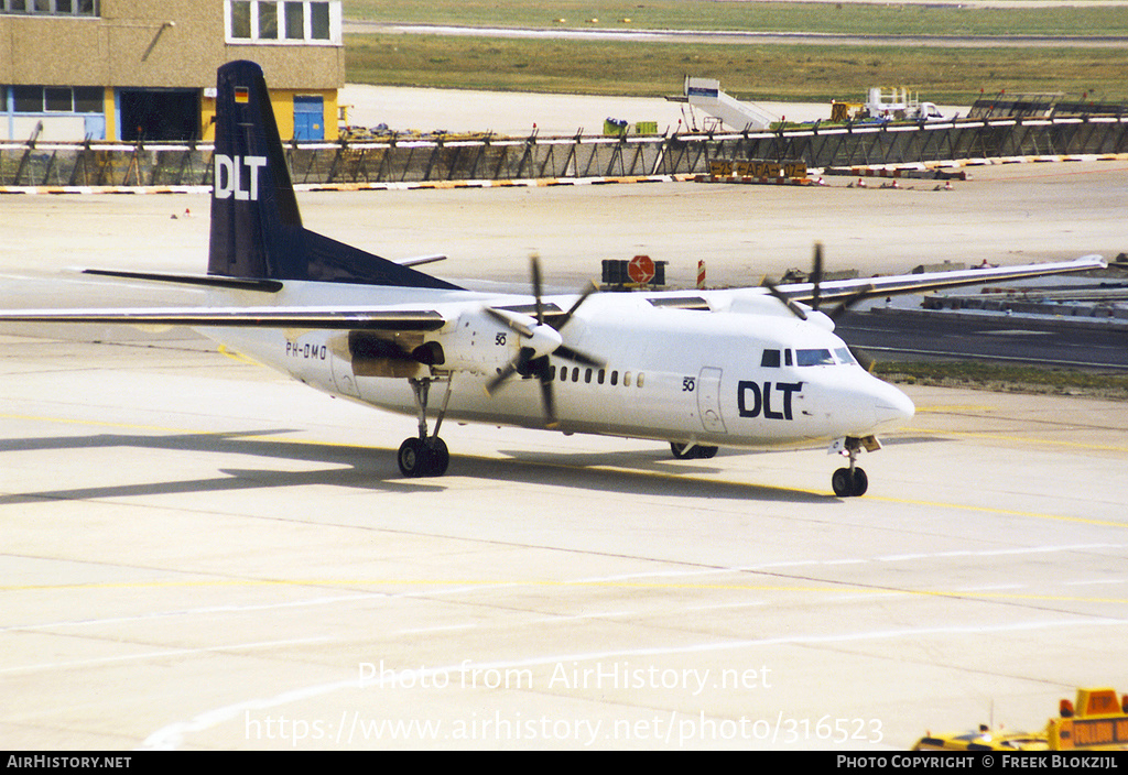 Aircraft Photo of PH-DMO | Fokker 50 | DLT - Deutsche Luftverkehrsgesellschaft | AirHistory.net #316523