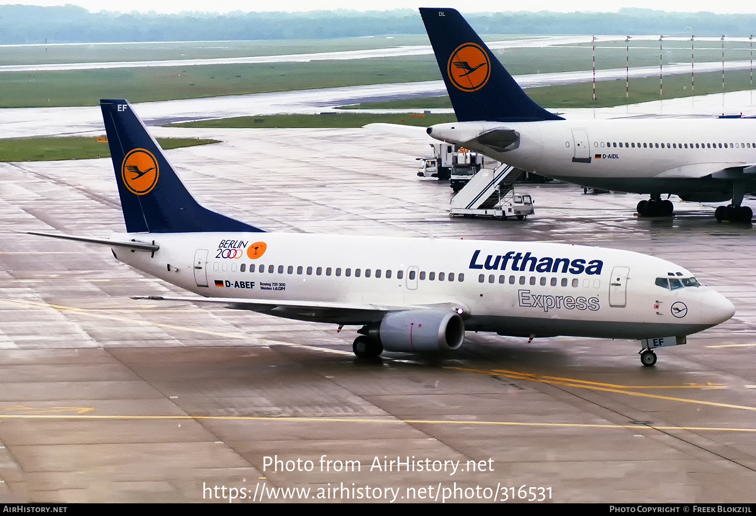 Aircraft Photo of D-ABEF | Boeing 737-330 | Lufthansa Express | AirHistory.net #316531