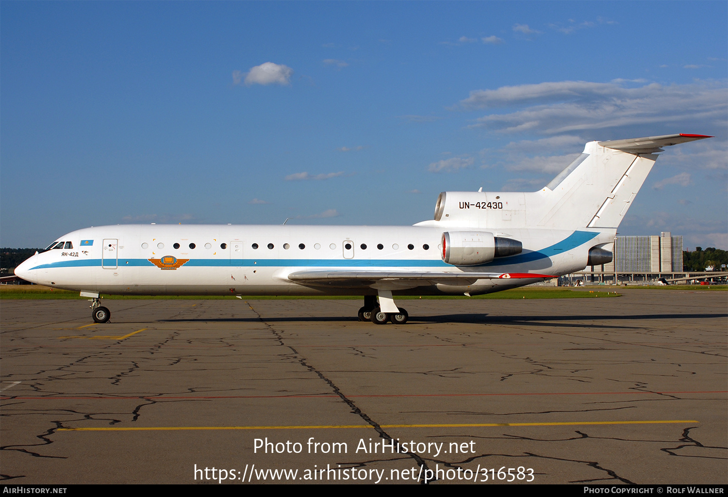 Aircraft Photo of UN-42430 | Yakovlev Yak-42D | Kazzinc | AirHistory.net #316583