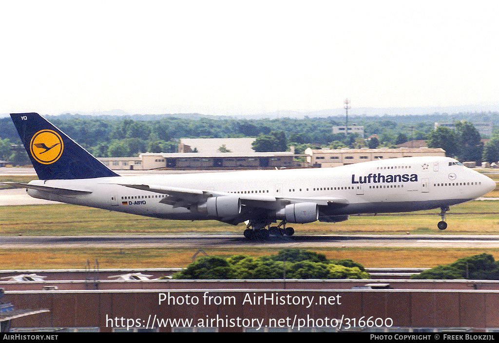 Aircraft Photo of D-ABYQ | Boeing 747-230B | Lufthansa | AirHistory.net #316600