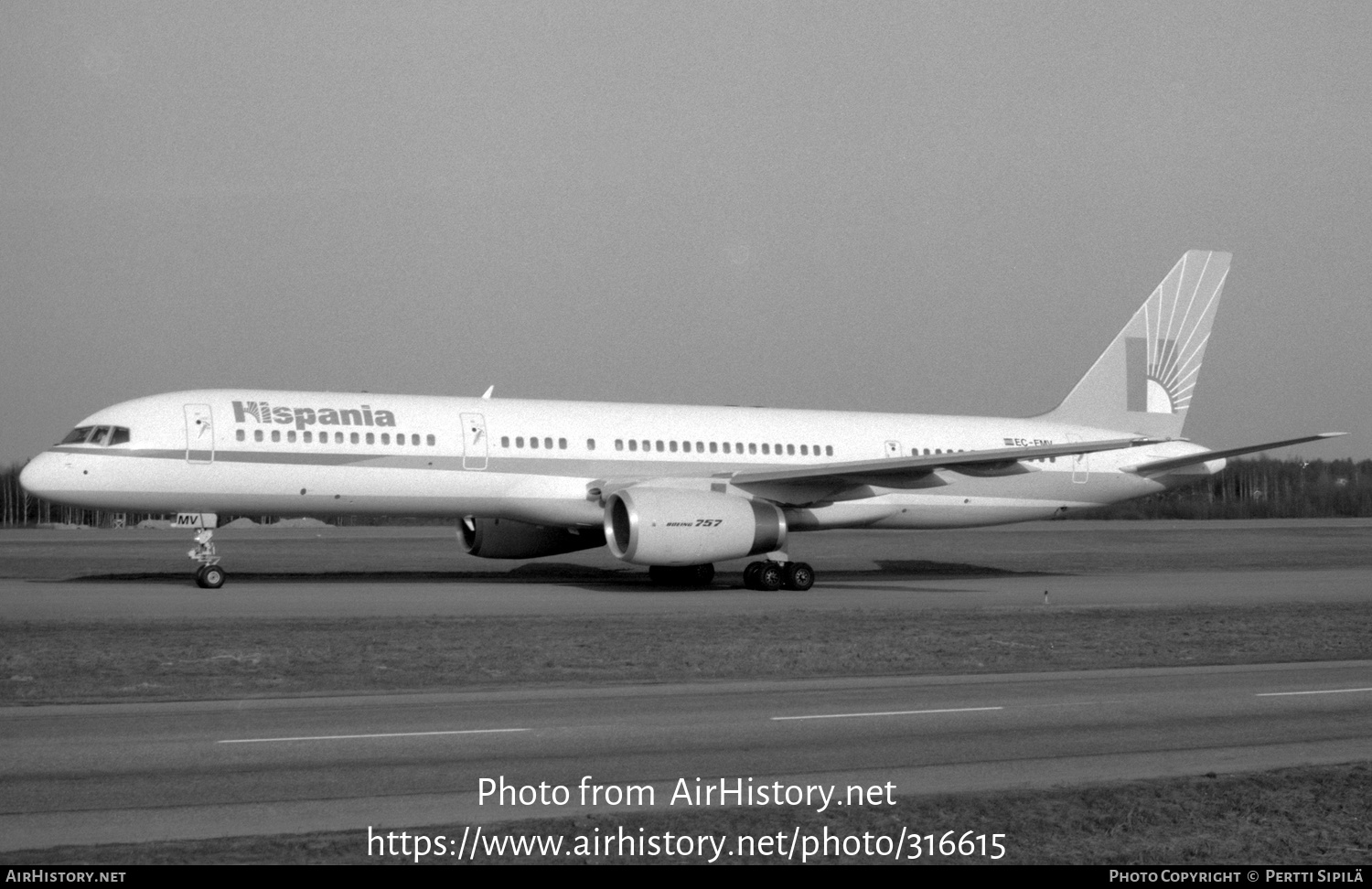 Aircraft Photo of EC-EMV | Boeing 757-23A | Hispania Líneas Aéreas | AirHistory.net #316615