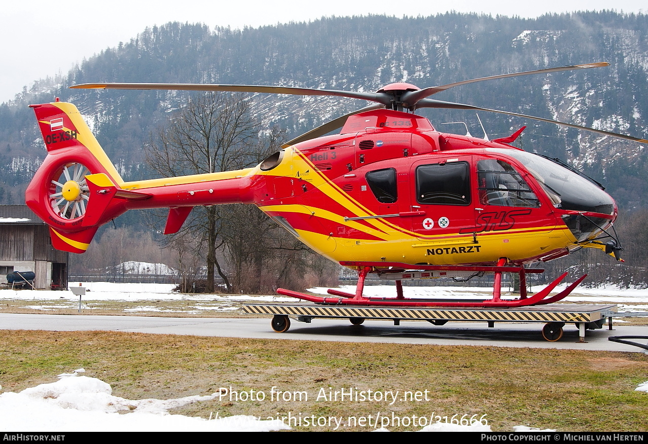 Aircraft Photo of OE-XSH | Eurocopter EC-135T-1 | SHS - Schider Helicopter Service | AirHistory.net #316666