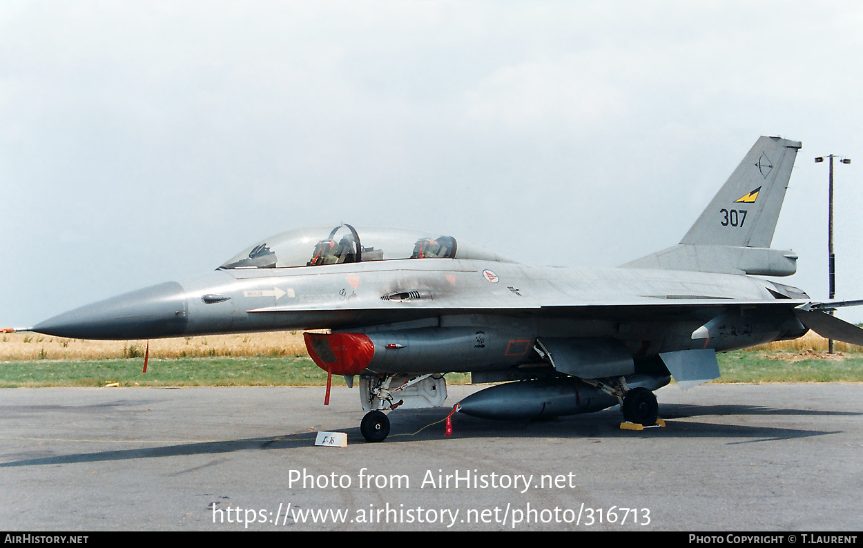 Aircraft Photo of 307 | General Dynamics F-16B Fighting Falcon | Norway - Air Force | AirHistory.net #316713