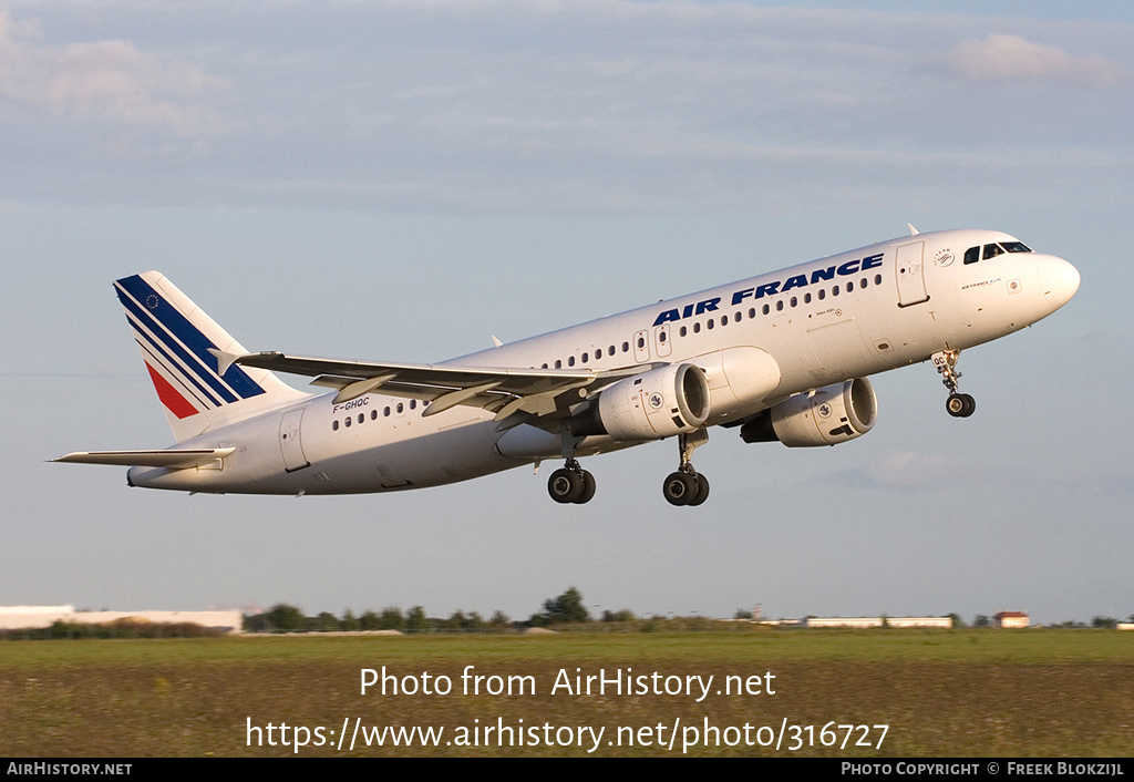 Aircraft Photo of F-GHQC | Airbus A320-211 | Air France | AirHistory.net #316727