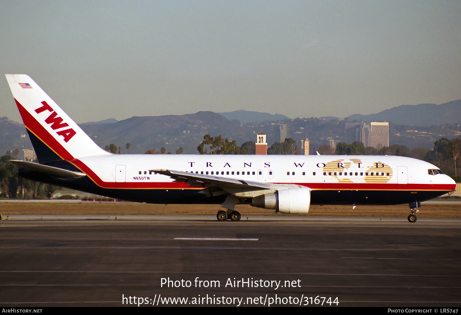 Aircraft Photo of N650TW | Boeing 767-205(ER) | Trans World Airlines - TWA | AirHistory.net #316744