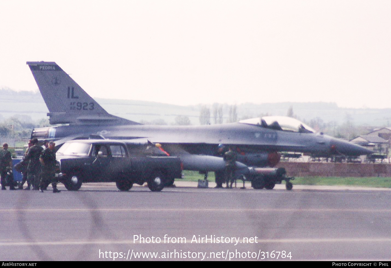 Aircraft Photo of 82-0923 / AF82-923 | General Dynamics F-16A Fighting Falcon | USA - Air Force | AirHistory.net #316784