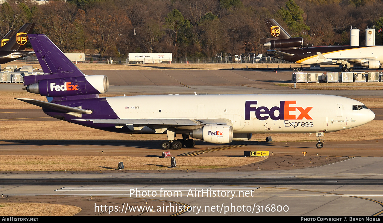 Aircraft Photo of N318FE | McDonnell Douglas DC-10-30(F) | FedEx Express - Federal Express | AirHistory.net #316800