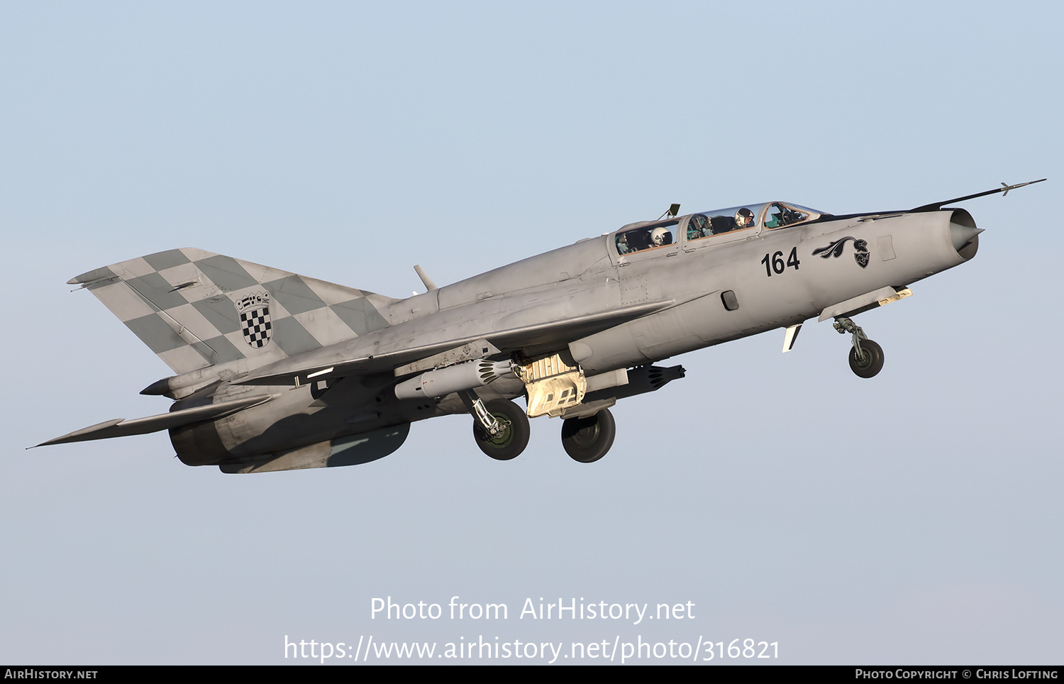 Aircraft Photo of 164 | Mikoyan-Gurevich MiG-21UMD | Croatia - Air Force | AirHistory.net #316821