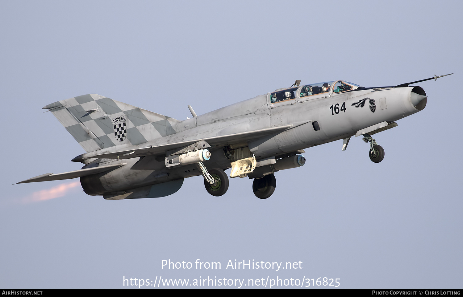 Aircraft Photo of 164 | Mikoyan-Gurevich MiG-21UMD | Croatia - Air Force | AirHistory.net #316825