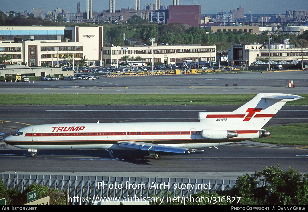 Aircraft Photo of N919TS | Boeing 727-225 | Trump Shuttle | AirHistory.net #316827