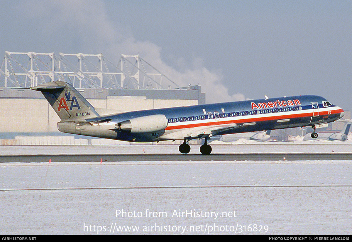 Aircraft Photo of N1403M | Fokker 100 (F28-0100) | American Airlines | AirHistory.net #316829