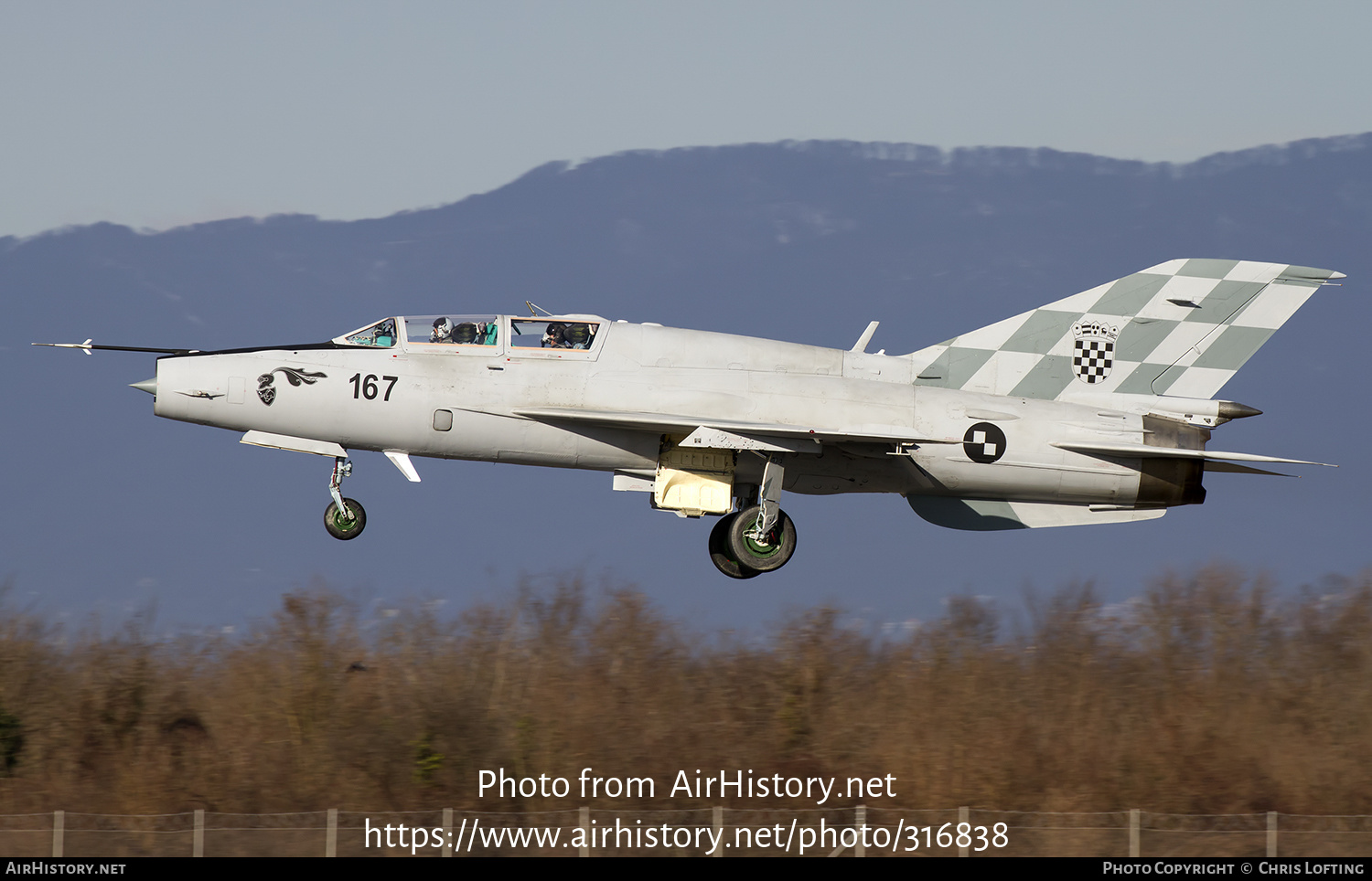 Aircraft Photo of 167 | Mikoyan-Gurevich MiG-21UMD | Croatia - Air Force | AirHistory.net #316838