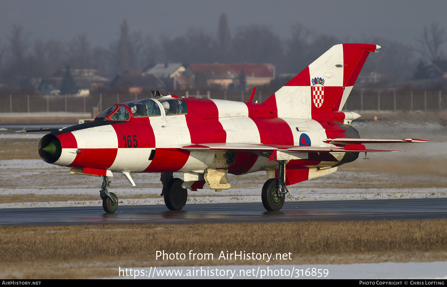 Aircraft Photo of 165 | Mikoyan-Gurevich MiG-21UMD | Croatia - Air Force | AirHistory.net #316859