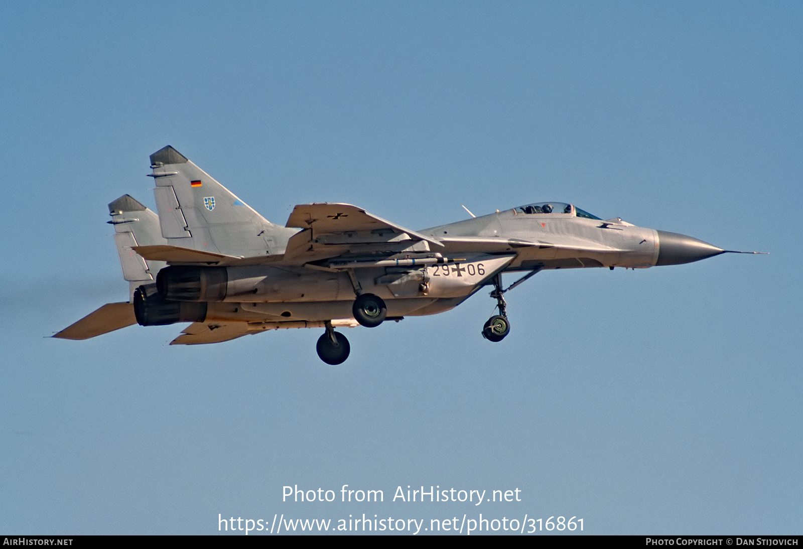 Aircraft Photo of 2906 | Mikoyan-Gurevich MiG-29G (9-12) | Germany - Air Force | AirHistory.net #316861