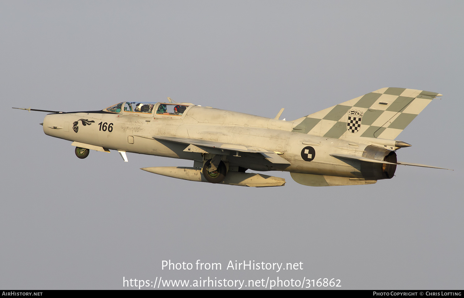 Aircraft Photo of 166 | Mikoyan-Gurevich MiG-21UMD | Croatia - Air Force | AirHistory.net #316862