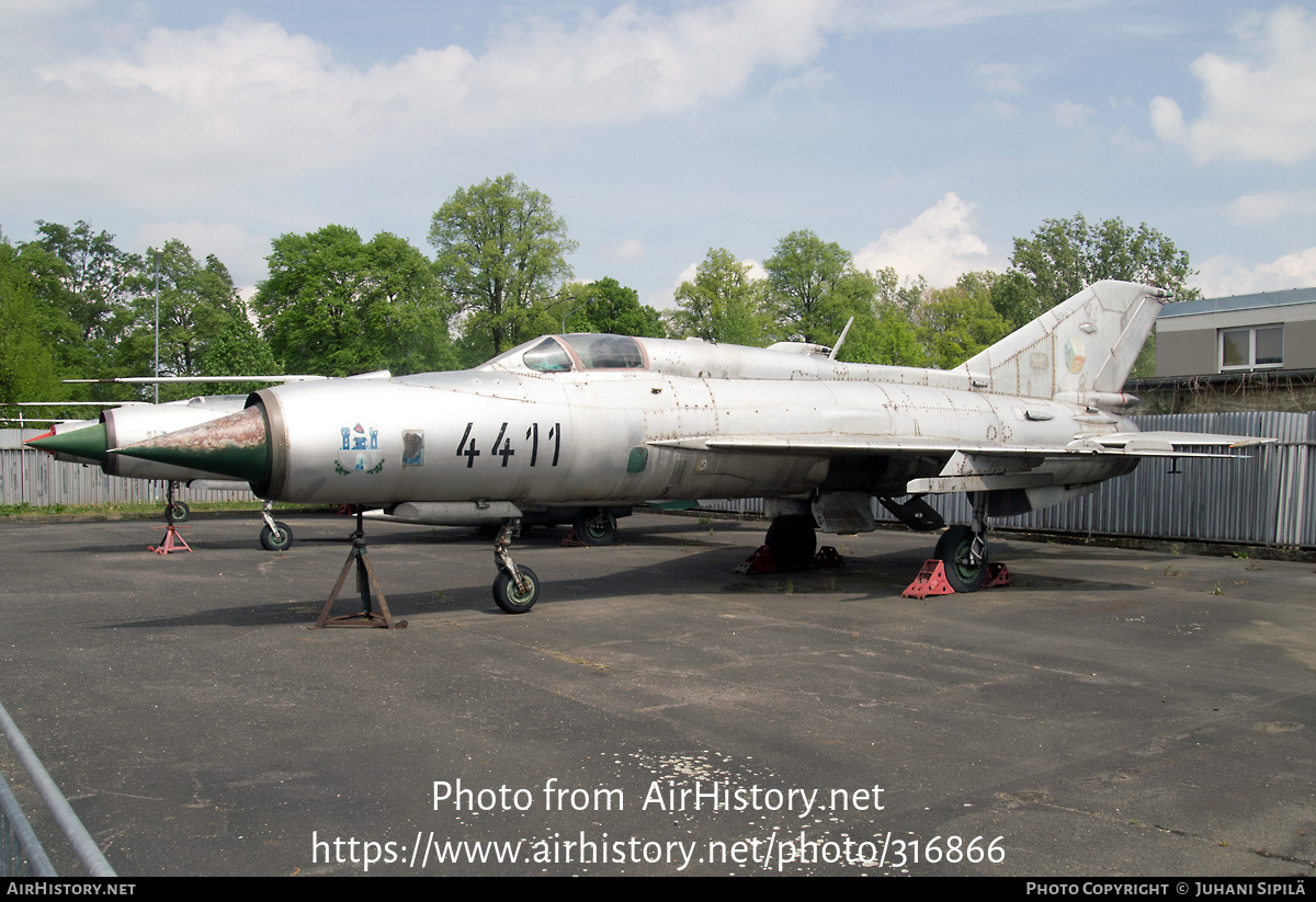 Aircraft Photo of 4411 | Mikoyan-Gurevich MiG-21PFM | Czechia - Air Force | AirHistory.net #316866