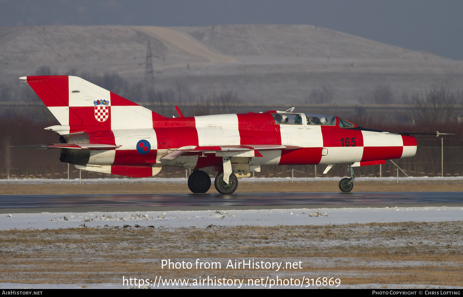 Aircraft Photo of 165 | Mikoyan-Gurevich MiG-21UMD | Croatia - Air Force | AirHistory.net #316869