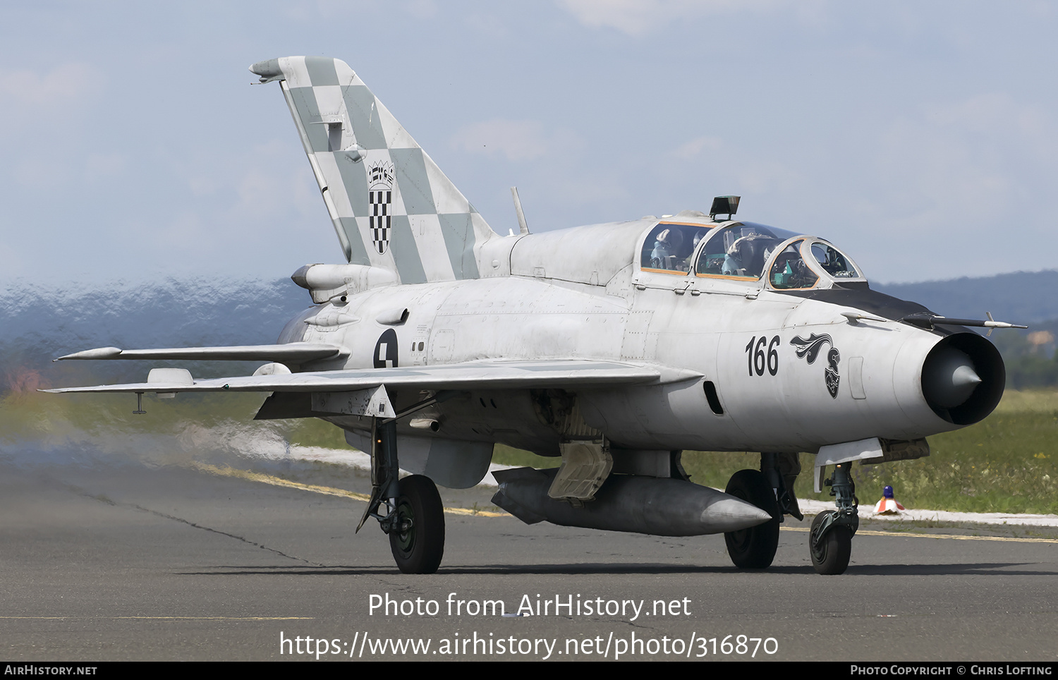 Aircraft Photo of 166 | Mikoyan-Gurevich MiG-21UMD | Croatia - Air Force | AirHistory.net #316870