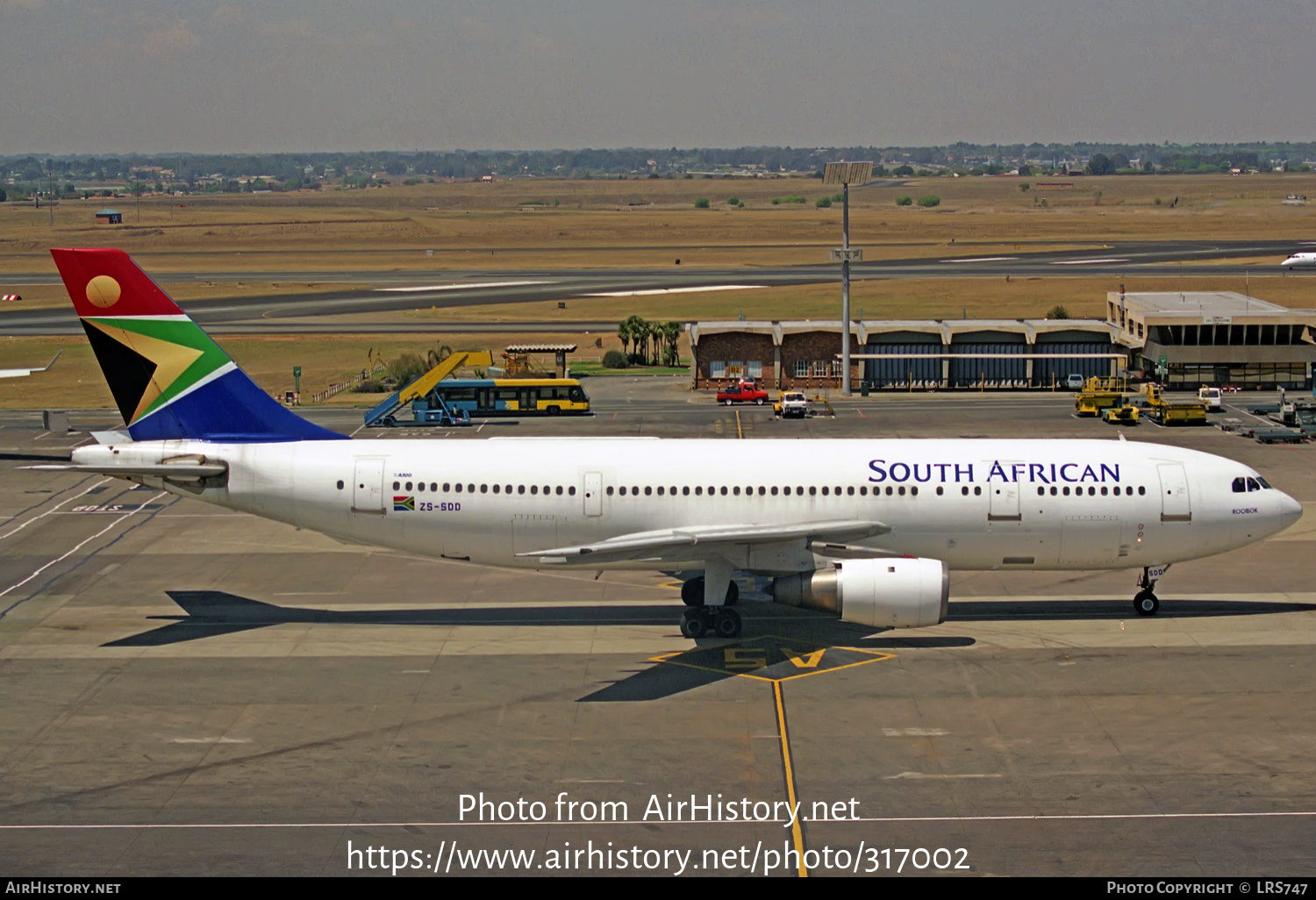 Aircraft Photo of ZS-SDD | Airbus A300B2K-3C | South African Airways | AirHistory.net #317002