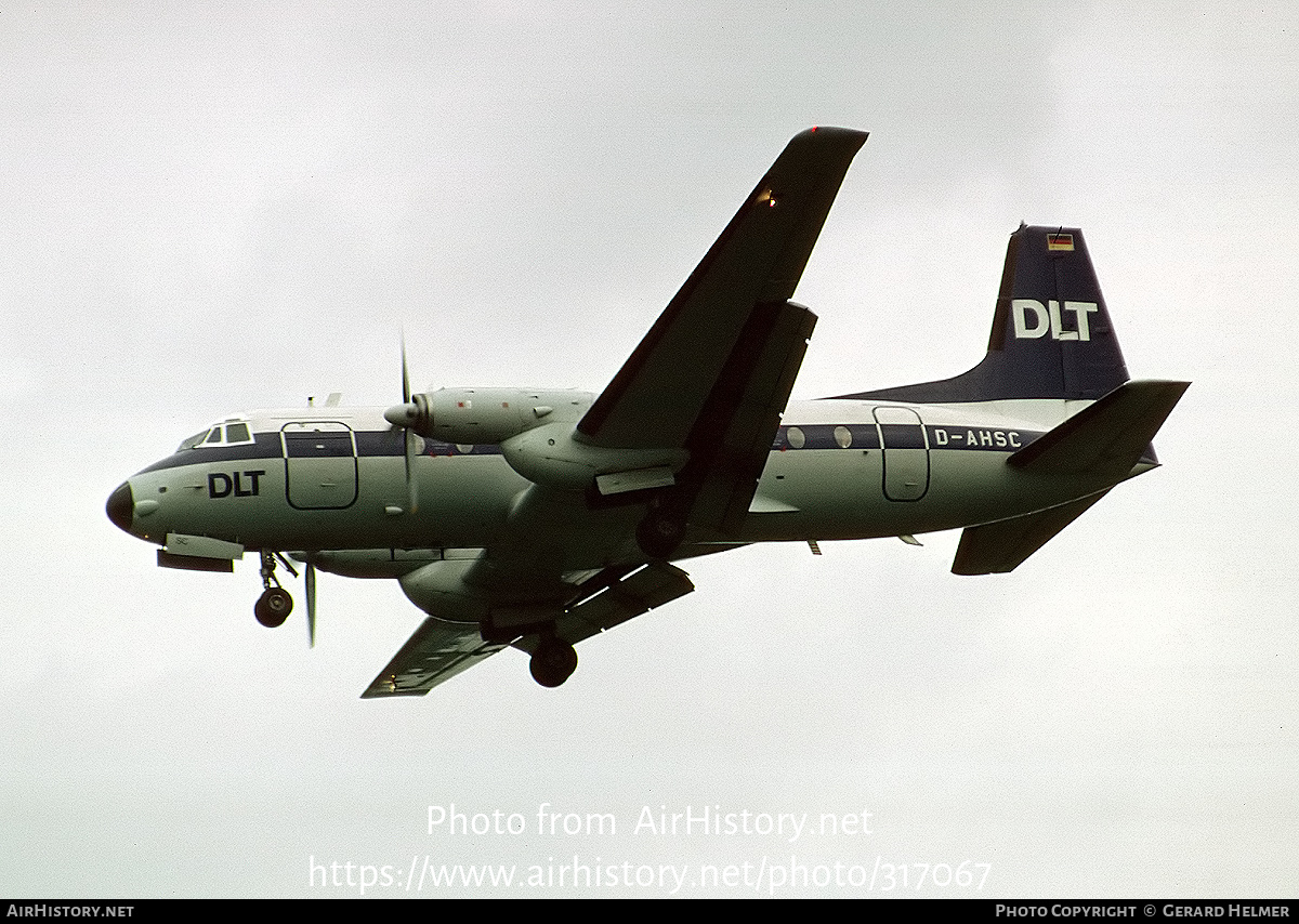 Aircraft Photo of D-AHSC | British Aerospace BAe-748 Srs2B/378 | DLT - Deutsche Luftverkehrsgesellschaft | AirHistory.net #317067