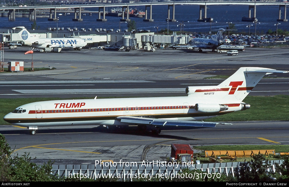 Aircraft Photo of N918TS | Boeing 727-225 | Trump Shuttle | AirHistory.net #317070