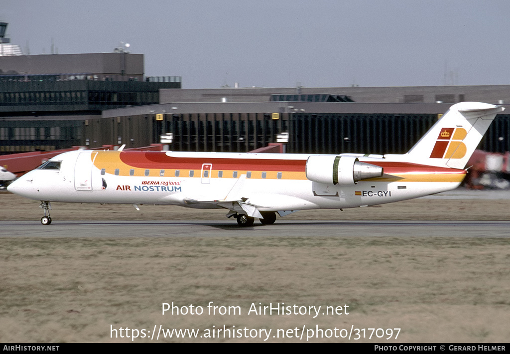 Aircraft Photo of EC-GYI | Bombardier CRJ-200ER (CL-600-2B19) | Iberia Regional | AirHistory.net #317097