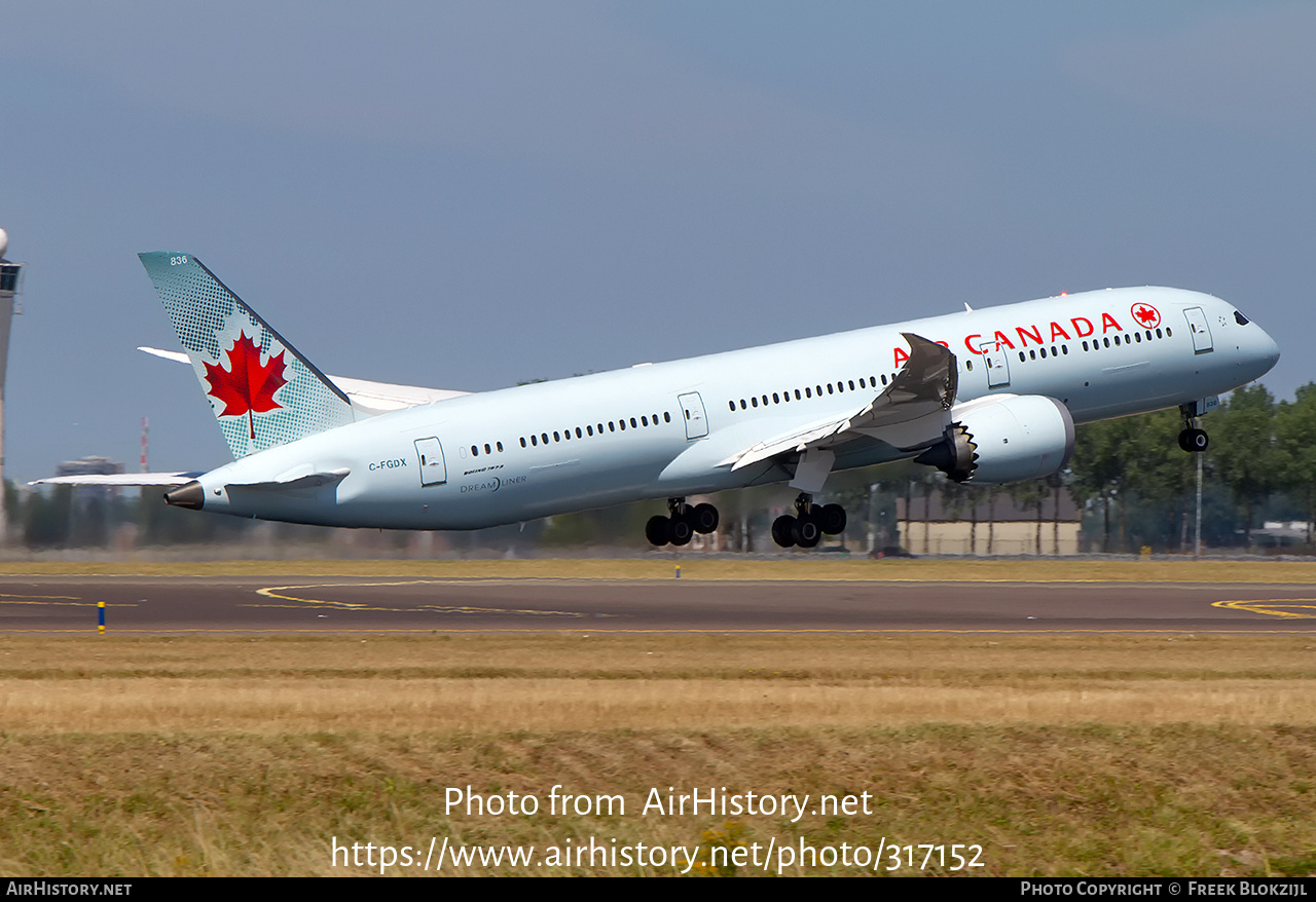 Aircraft Photo of C-FGDX | Boeing 787-9 Dreamliner | Air Canada | AirHistory.net #317152