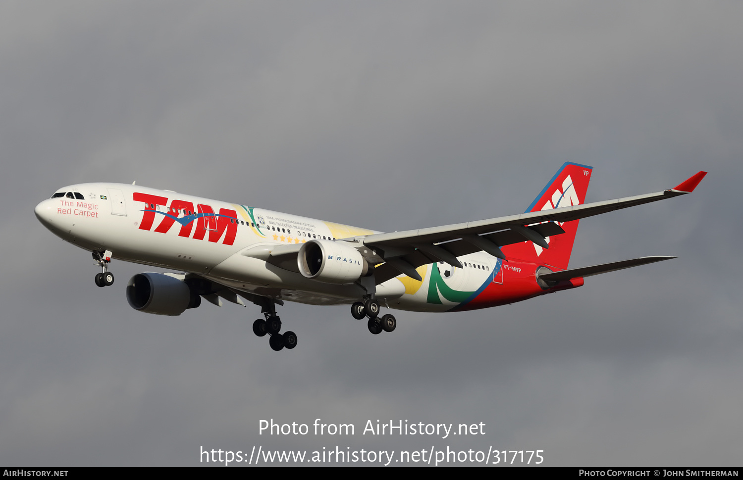 Aircraft Photo of PT-MVP | Airbus A330-223 | TAM Linhas Aéreas | AirHistory.net #317175