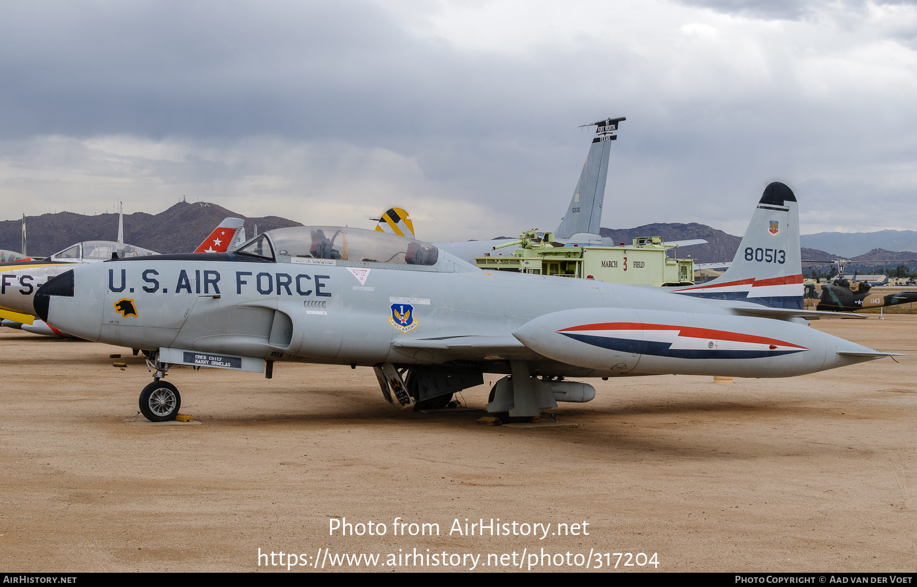 Aircraft Photo of 58-0513 / 80513 | Lockheed T-33A | USA - Air Force | AirHistory.net #317204