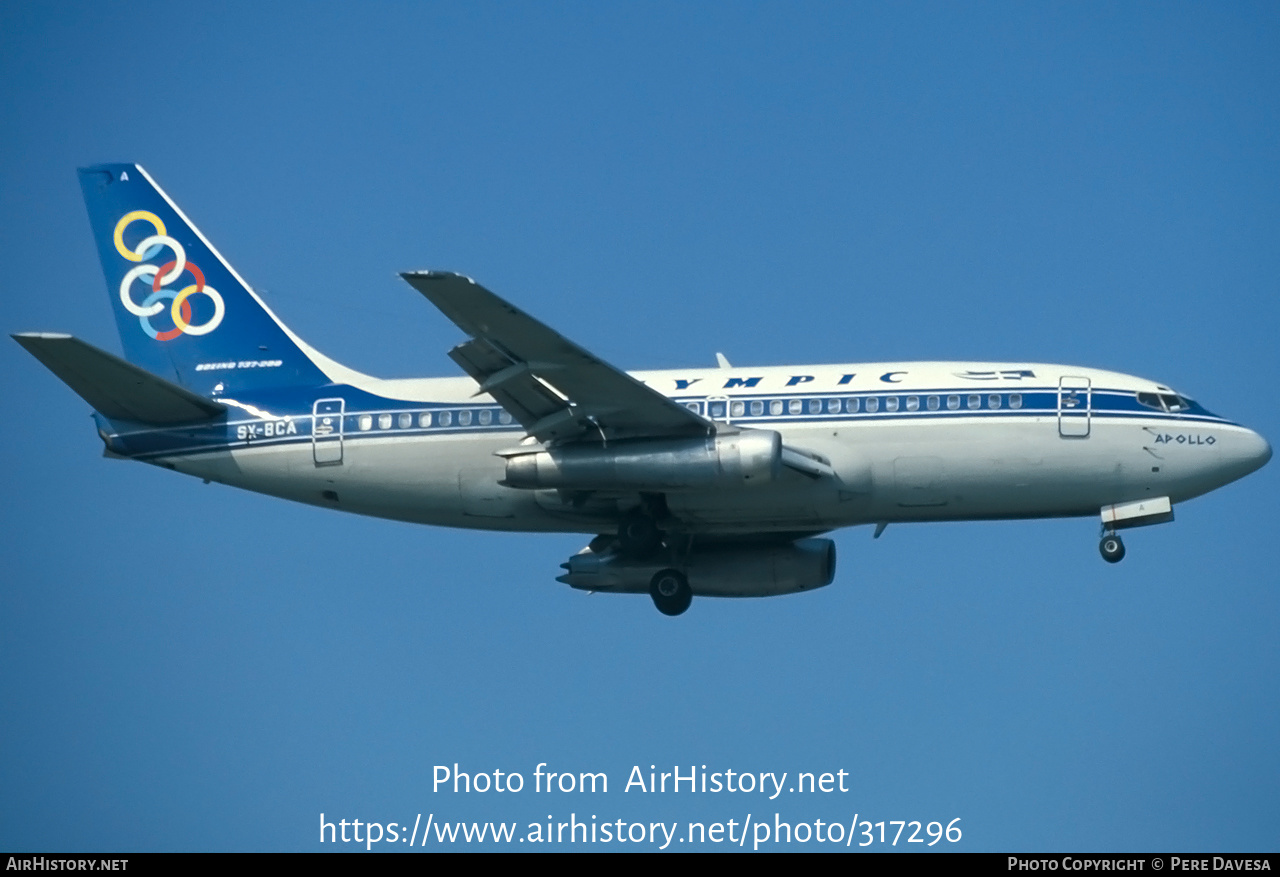 Aircraft Photo of SX-BCA | Boeing 737-284/Adv | Olympic | AirHistory.net #317296