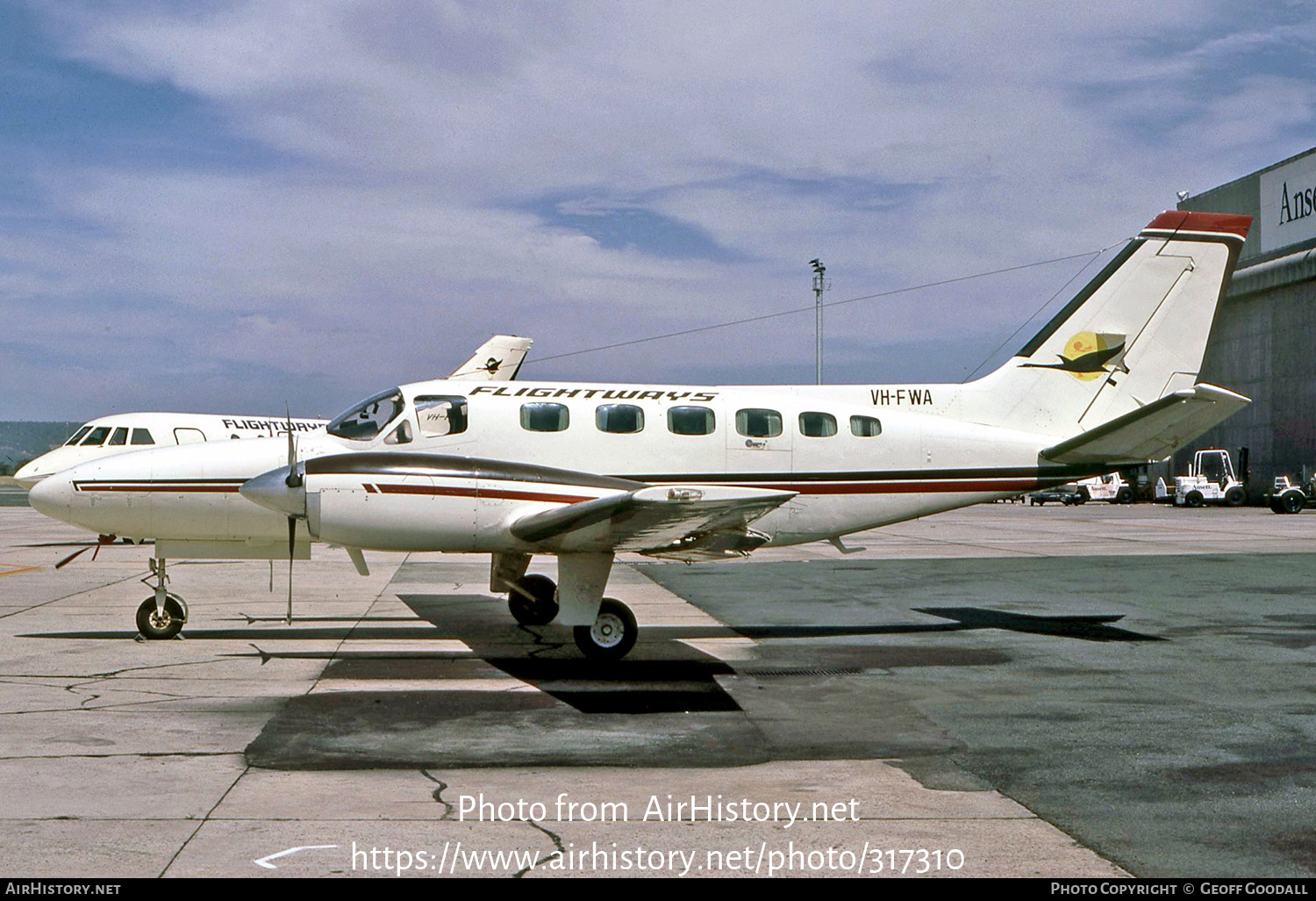 Aircraft Photo of VH-FWA | Cessna 441 Conquest | Flightways | AirHistory.net #317310