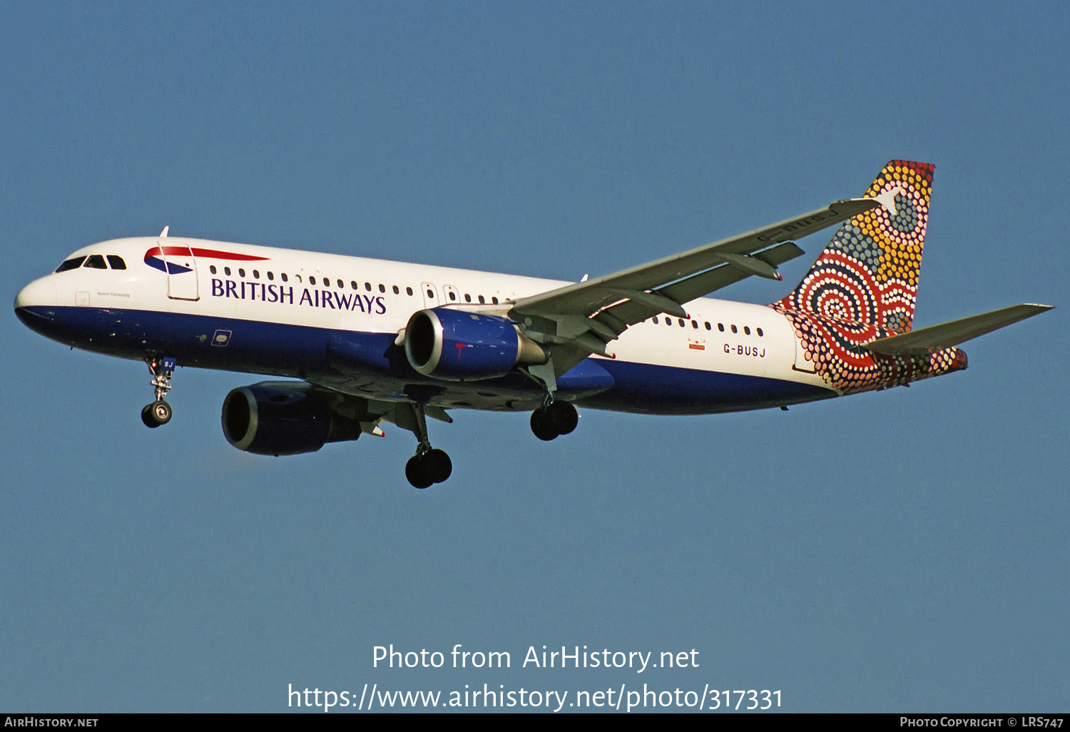 Aircraft Photo of G-BUSJ | Airbus A320-211 | British Airways | AirHistory.net #317331