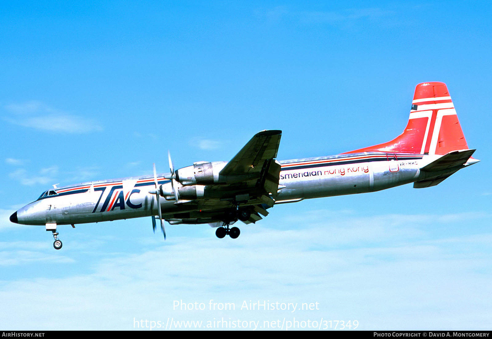 Aircraft Photo of VR-HHC | Canadair CL-44D4-2 | Transmeridian Hong Kong | AirHistory.net #317349