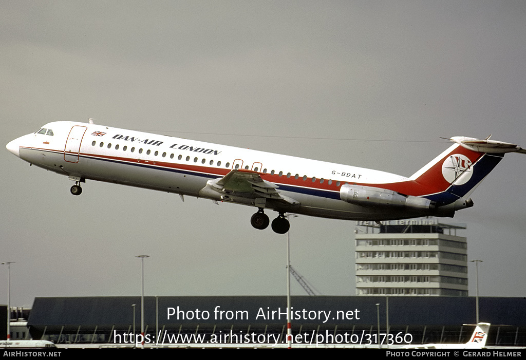 Aircraft Photo of G-BDAT | BAC 111-518FG One-Eleven | Dan-Air London | AirHistory.net #317360