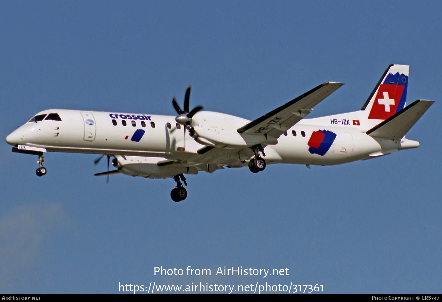 Aircraft Photo of HB-IZK | Saab 2000 | Crossair | AirHistory.net #317361