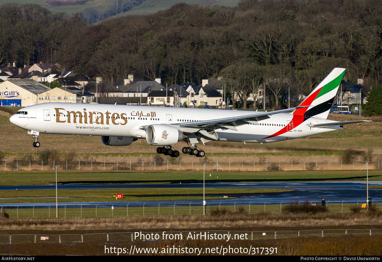 Aircraft Photo of A6-EQN | Boeing 777-300/ER | Emirates | AirHistory.net #317391