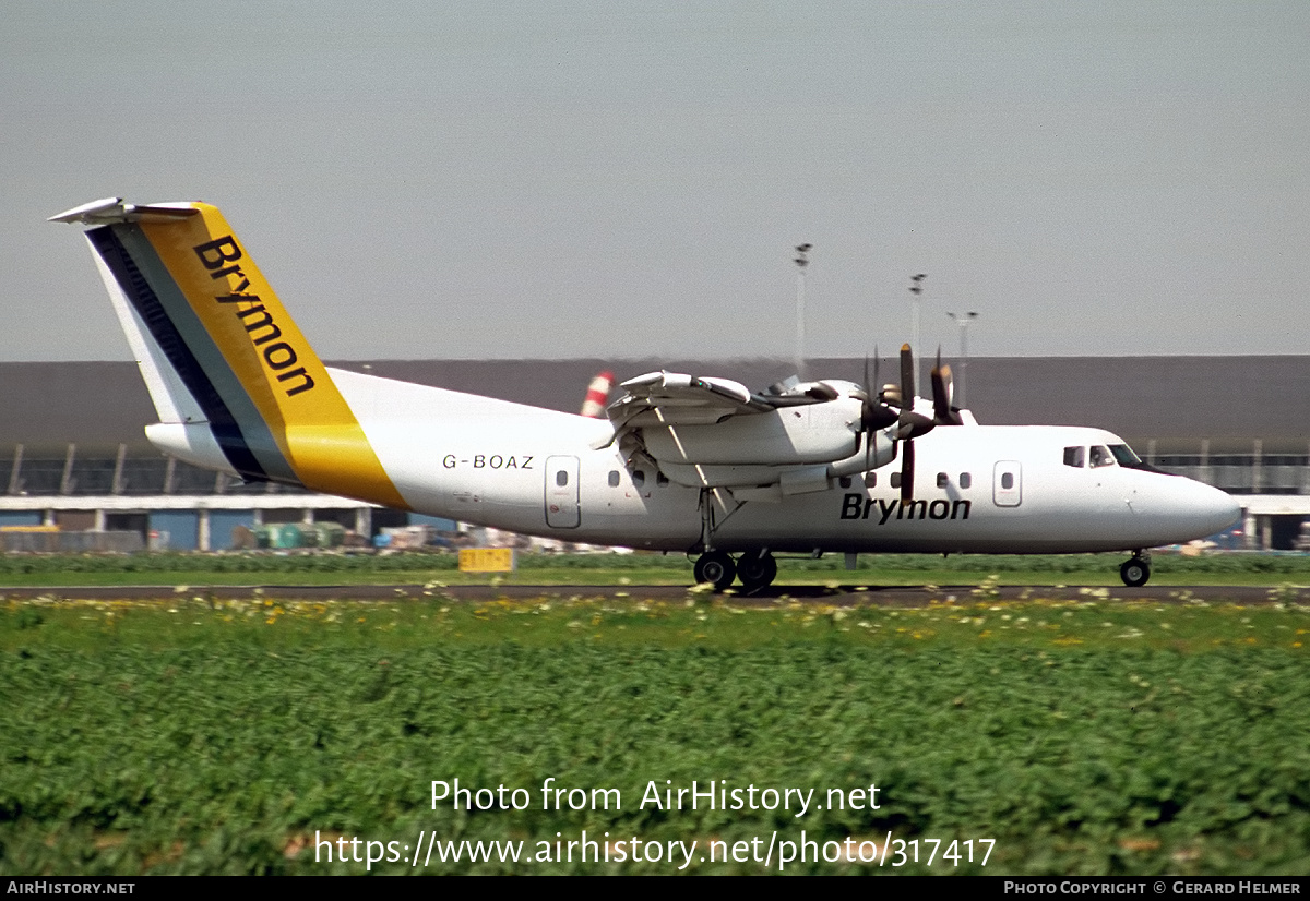 Aircraft Photo of G-BOAZ | De Havilland Canada DHC-7-102 Dash 7 | Brymon Airways | AirHistory.net #317417