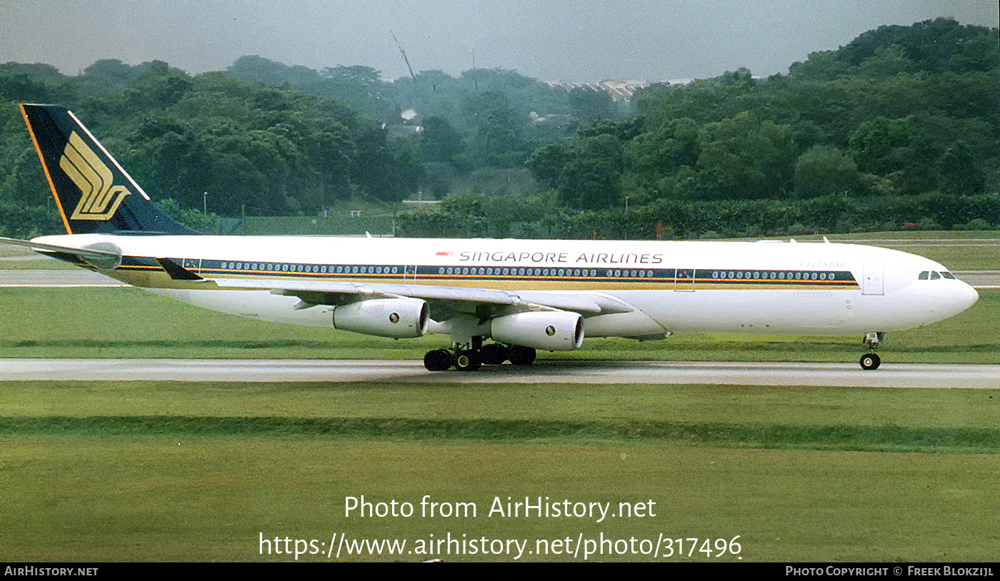 Aircraft Photo of 9V-SJB | Airbus A340-313 | Singapore Airlines | AirHistory.net #317496