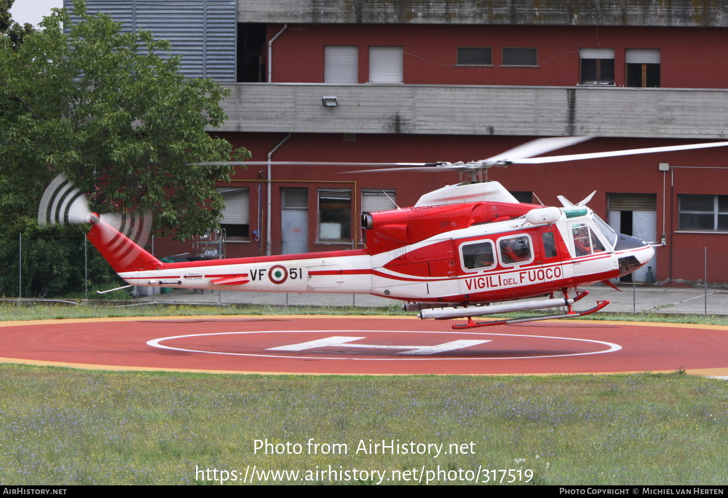 Aircraft Photo of VF-51 / I-VFOC | Agusta AB-412 Grifone | Italy - Vigili del Fuoco | AirHistory.net #317519