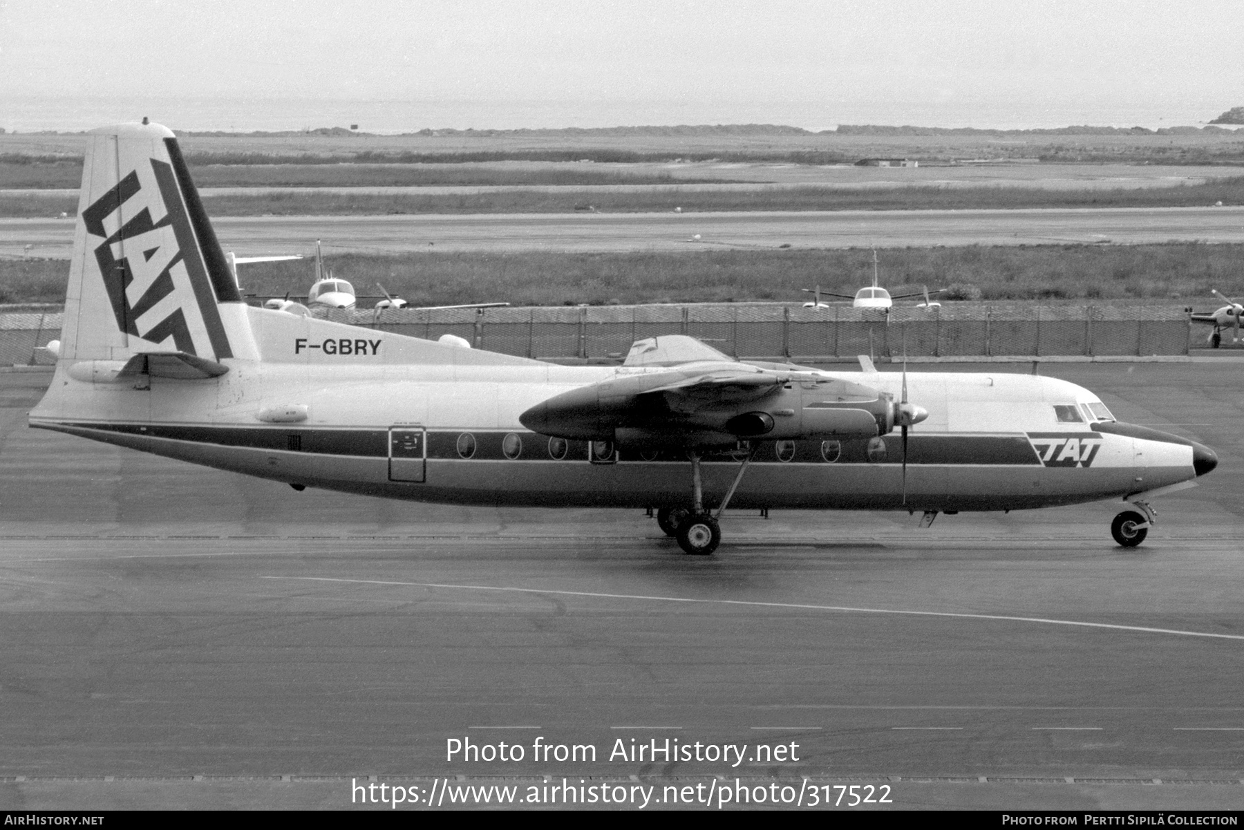 Aircraft Photo of F-GBRY | Fokker F27-200 Friendship | TAT - Touraine Air Transport | AirHistory.net #317522