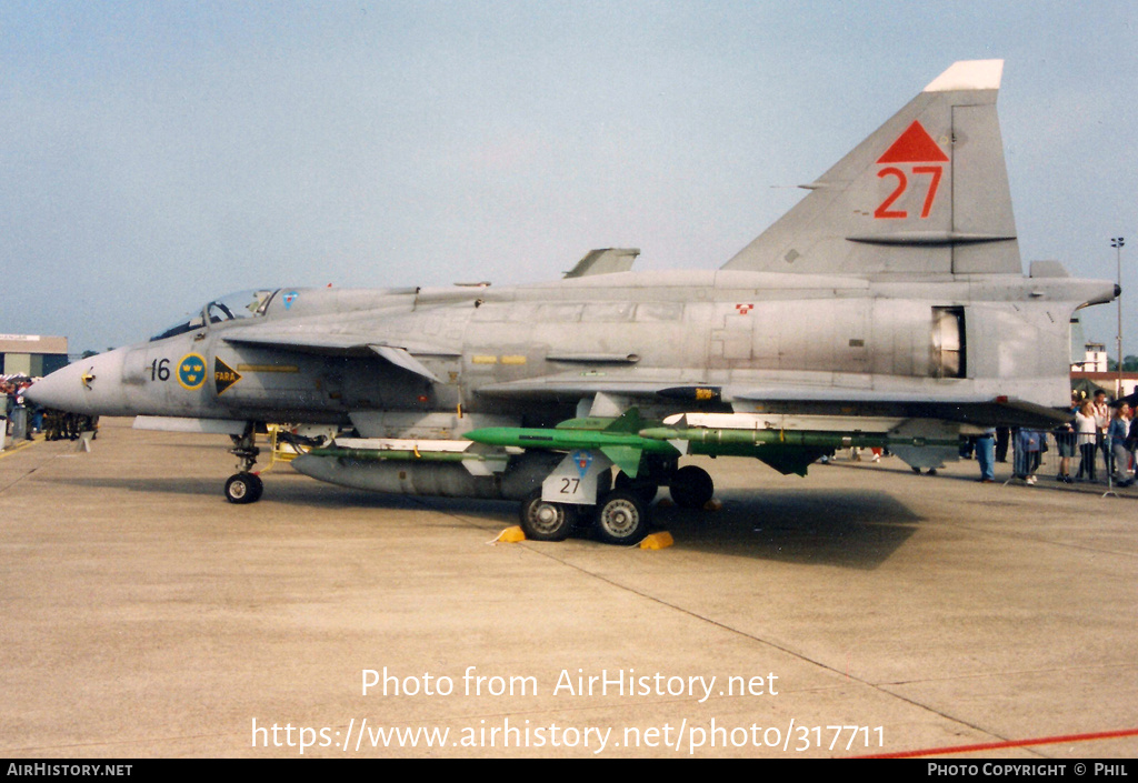 Aircraft Photo of 37427 | Saab JA37DI Viggen | Sweden - Air Force | AirHistory.net #317711