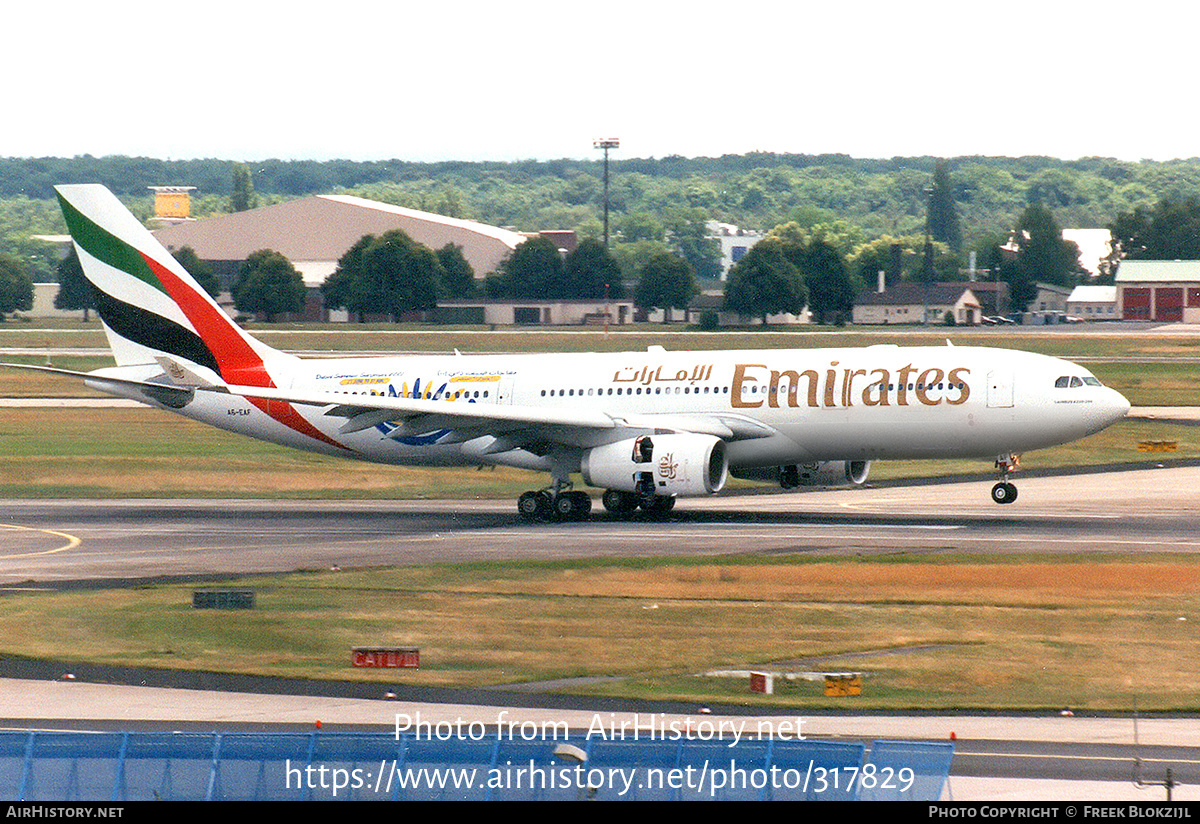 Aircraft Photo of A6-EAF | Airbus A330-243 | Emirates | AirHistory.net #317829