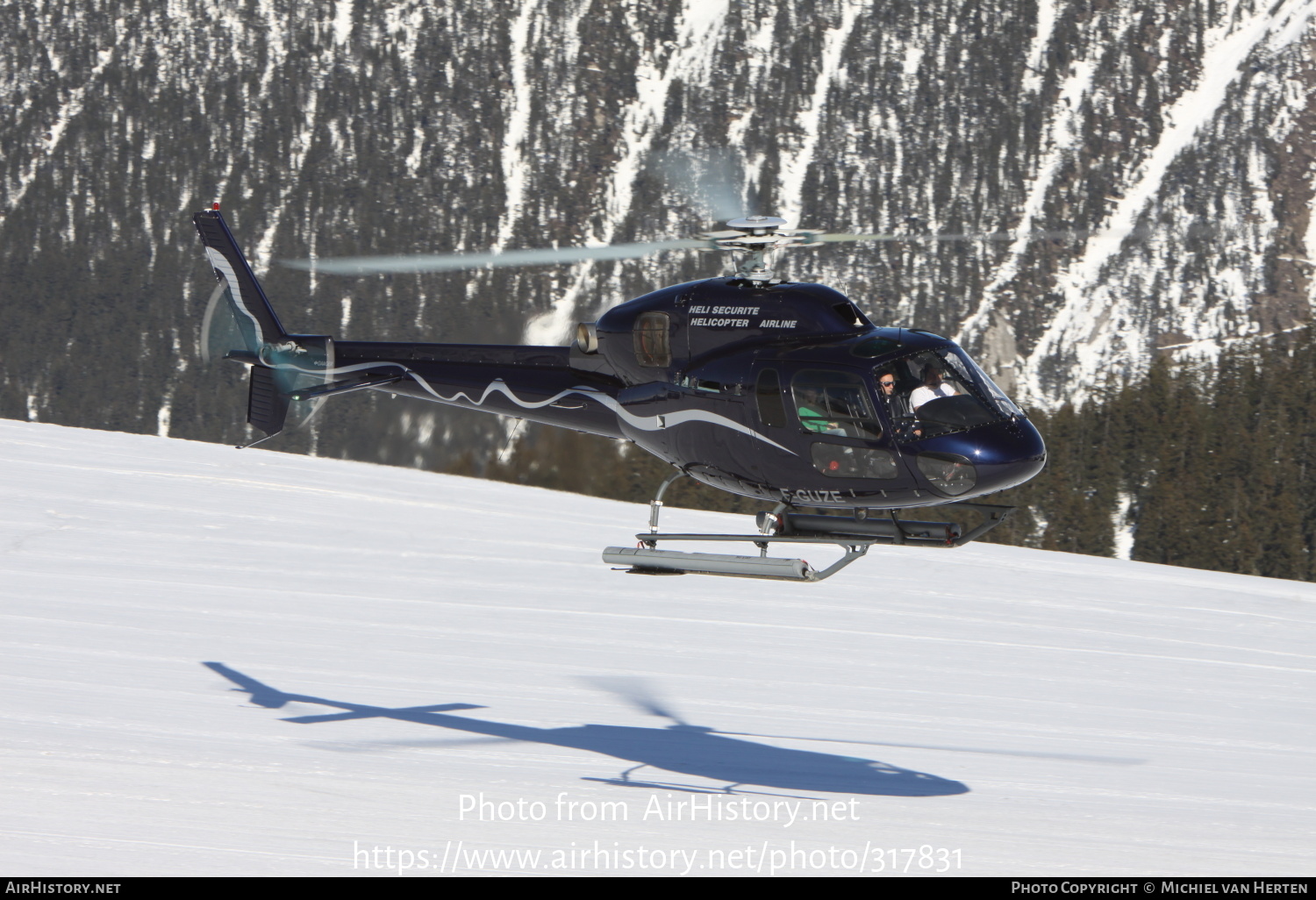 Aircraft Photo of F-GUZE | Eurocopter AS-355N Ecureuil 2 | Héli Sécurité Helicopter Airline | AirHistory.net #317831