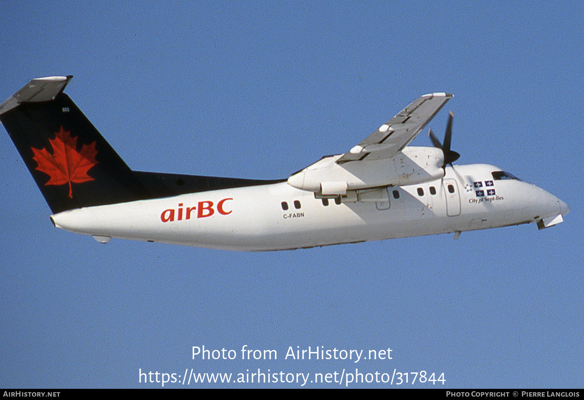 Aircraft Photo of C-FABN | De Havilland Canada DHC-8-102 Dash 8 | Air BC | AirHistory.net #317844