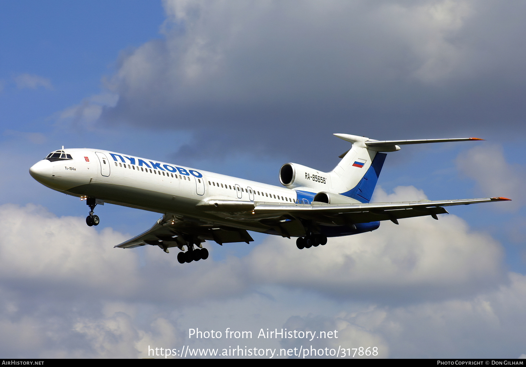 Aircraft Photo of RA-85658 | Tupolev Tu-154M | Pulkovo Airlines | AirHistory.net #317868