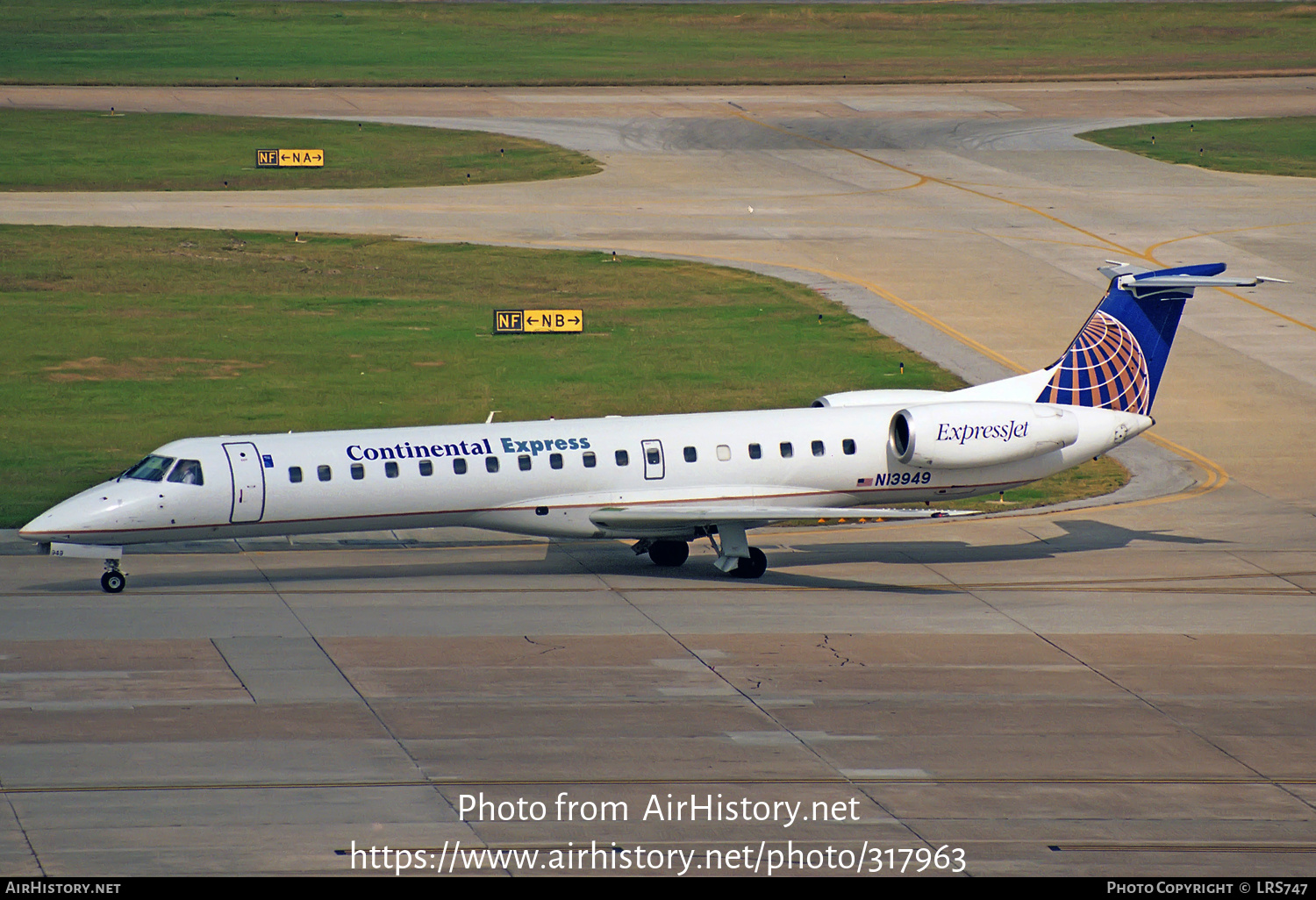 Aircraft Photo of N13949 | Embraer ERJ-145LR (EMB-145LR) | Continental Express | AirHistory.net #317963