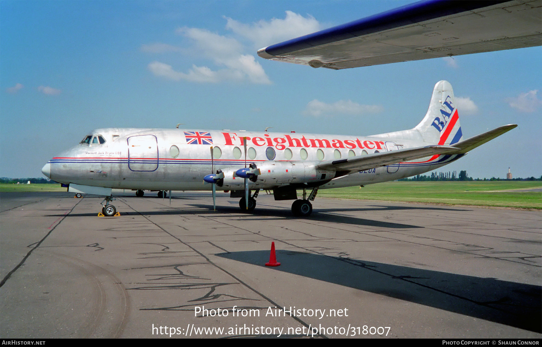 Aircraft Photo of G-BLOA | Vickers 806 Viscount | British Air Ferries - BAF | AirHistory.net #318007